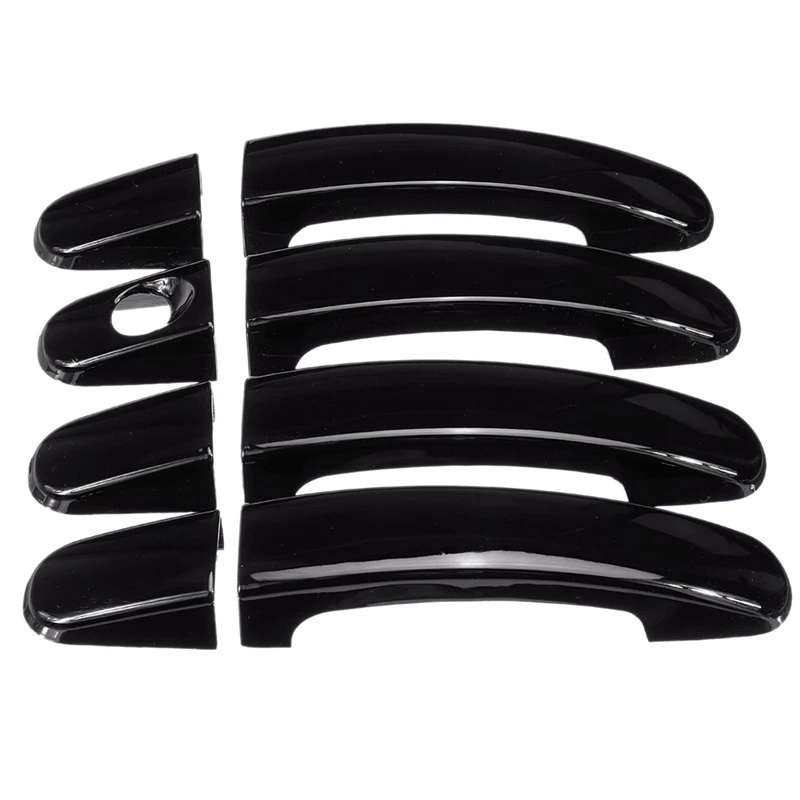8 PCS/SET Car ABS Glossy Black 4 Door Handle Covers for Ford Focus Escape Kuga Ranger 13-18