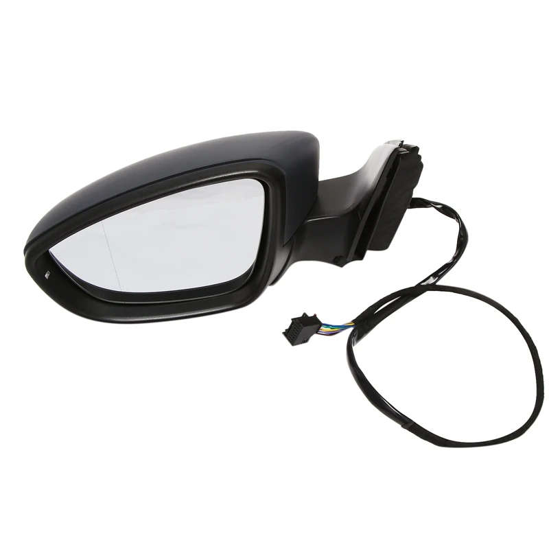 Side Rear View Mirror Assembly Power Glass Heated Turn Signal Foldable 8 Wires for JETTA 2011-2018