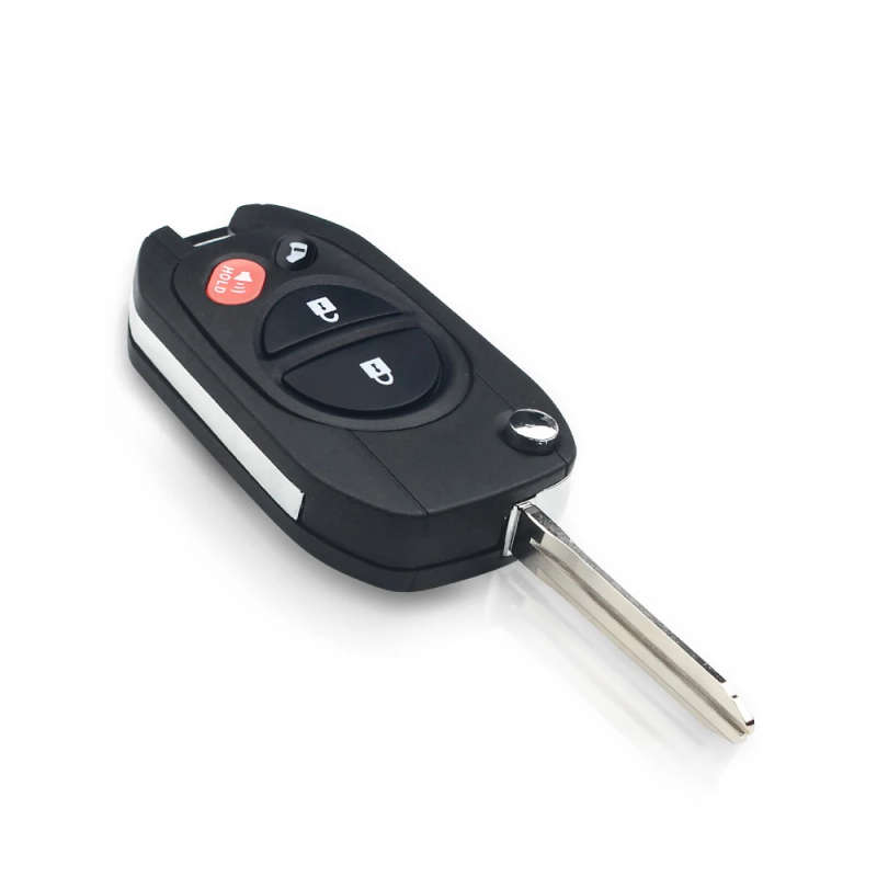 3+1 4 Buttons Car Key Shell Case Fob For Toyota Sequoia Sienna Tundra Modified Key Case Cover