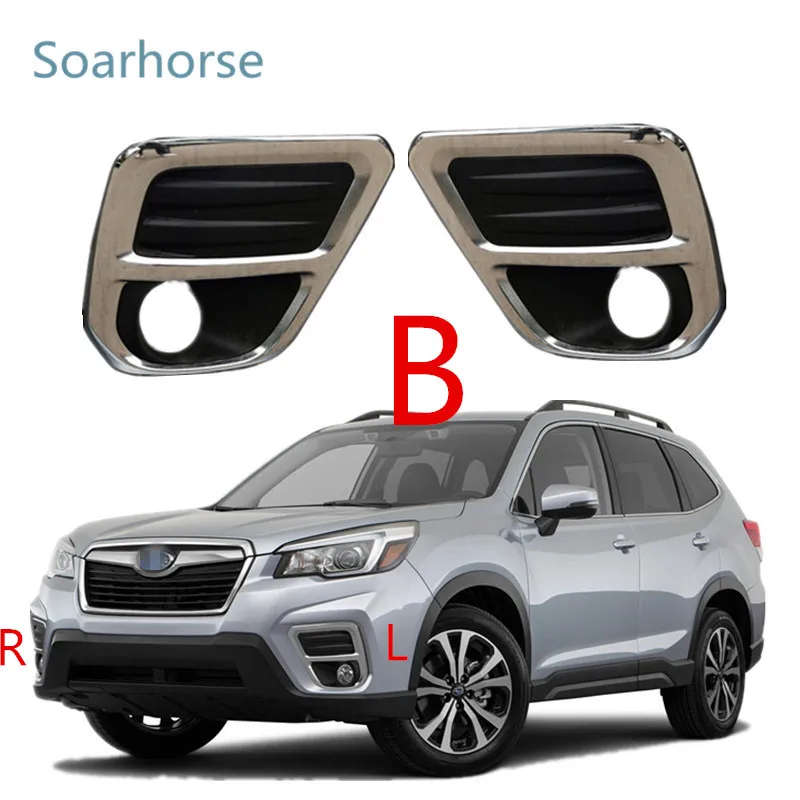 For Subaru Forester SK 2019 2020 2021 Front Bumper Fog Lamp Frame Cover Fog Light Trim Bezel Cap