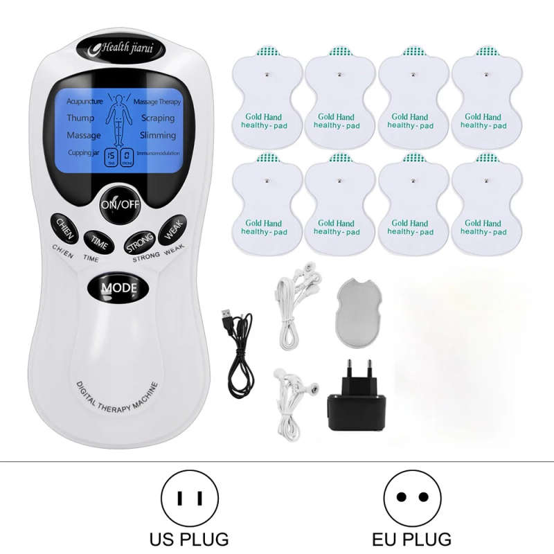 8 mode EMS Electric herald Tens Machine Acupuncture Body Massage Digital Therapy Massager