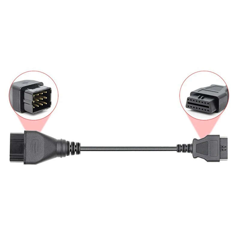 OBD2 Cable for Renault 12Pin Adapter Diagnostic Extension OBD Cable 16 Pin Cable