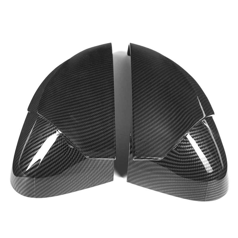 2Pcs A4 Mirror Cover Add-on Car Rear View Rearview Side Mirror Cover Cap for- A4 S4 RS4 A5 S5 RS5