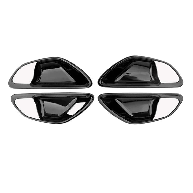 Glossy Black Car Door Handle Bowl Cover Trim for Mercedes Benz C E GLC Class W205 X253 GLC260L