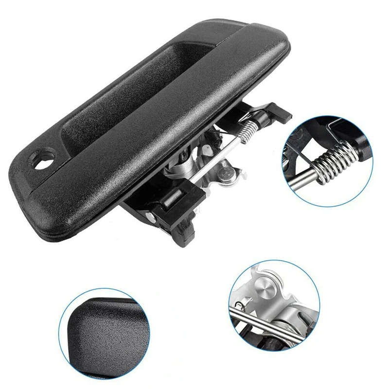 Tailgate Handle Textured with Key Hole 25801998 93376845 for Chevy Colorado 04-12 Black