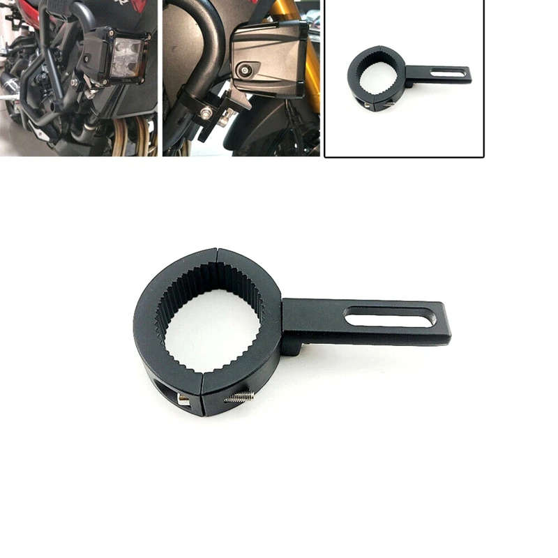2PCS Universal Motorcycle Headlight Mount Bracket Adjustable Headlamp Holder Fork Clamp Mounts