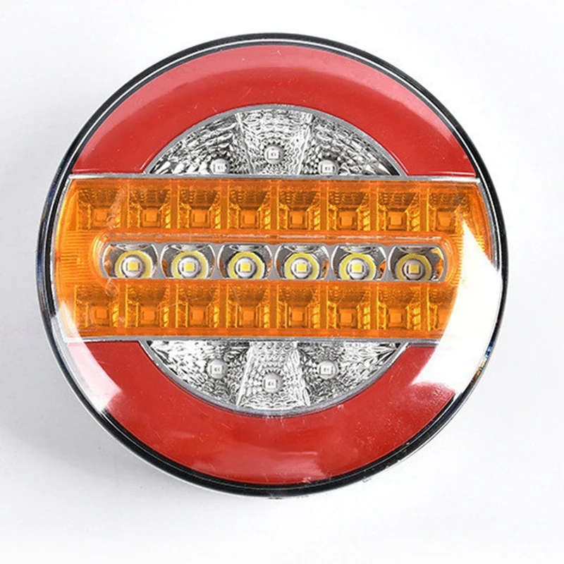 4Inch LED Trailer 24V Truck Tail Light Brake Light Warning Lights Car DRL Flow Turn Signal Lamp