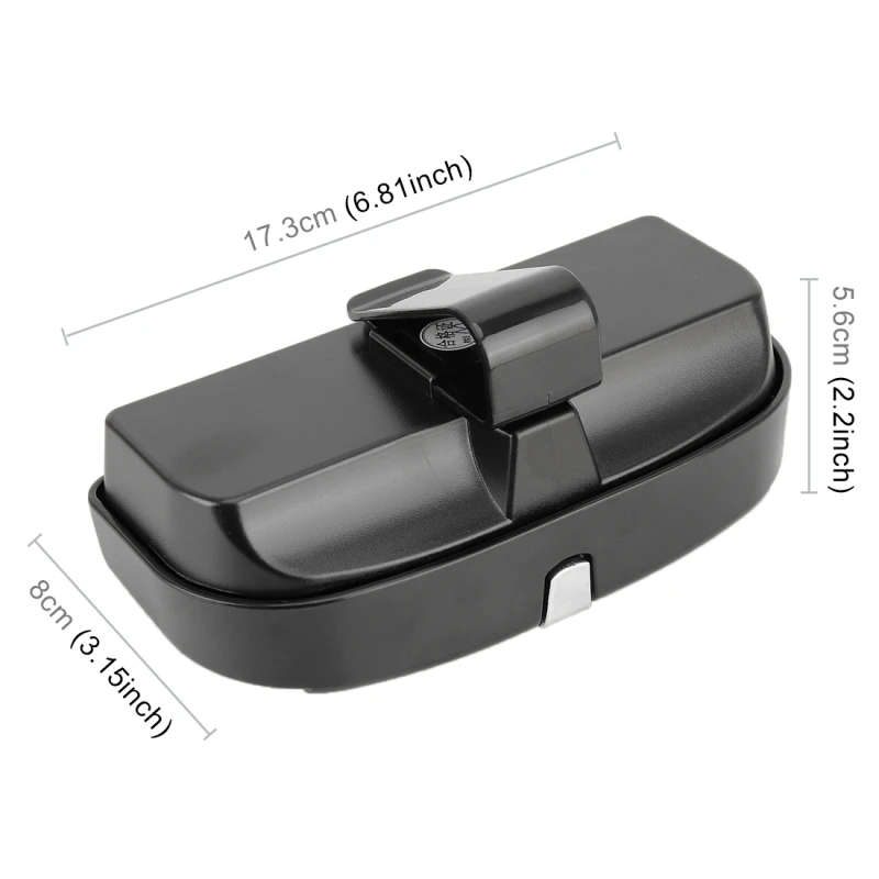 Car Glasses Case Multi-functional Auto Interior Glasses Case Sunglasses Box with Card Slot
