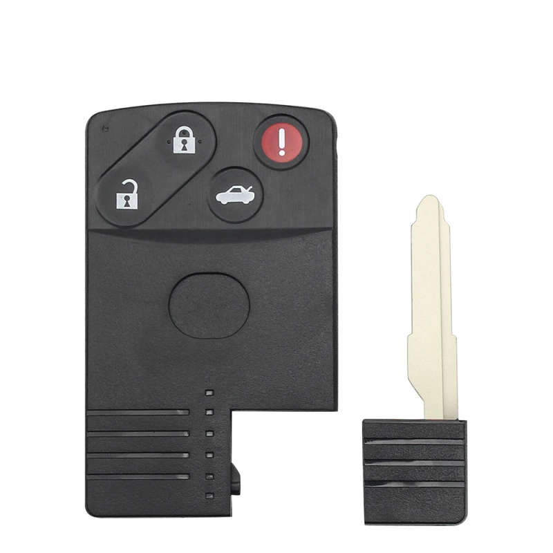 4 Buttons For Mazda 5 6 CX-7 CX-9 RX8 Miata MX5 2004-09 Replacement Smart Card Remote Key Shell