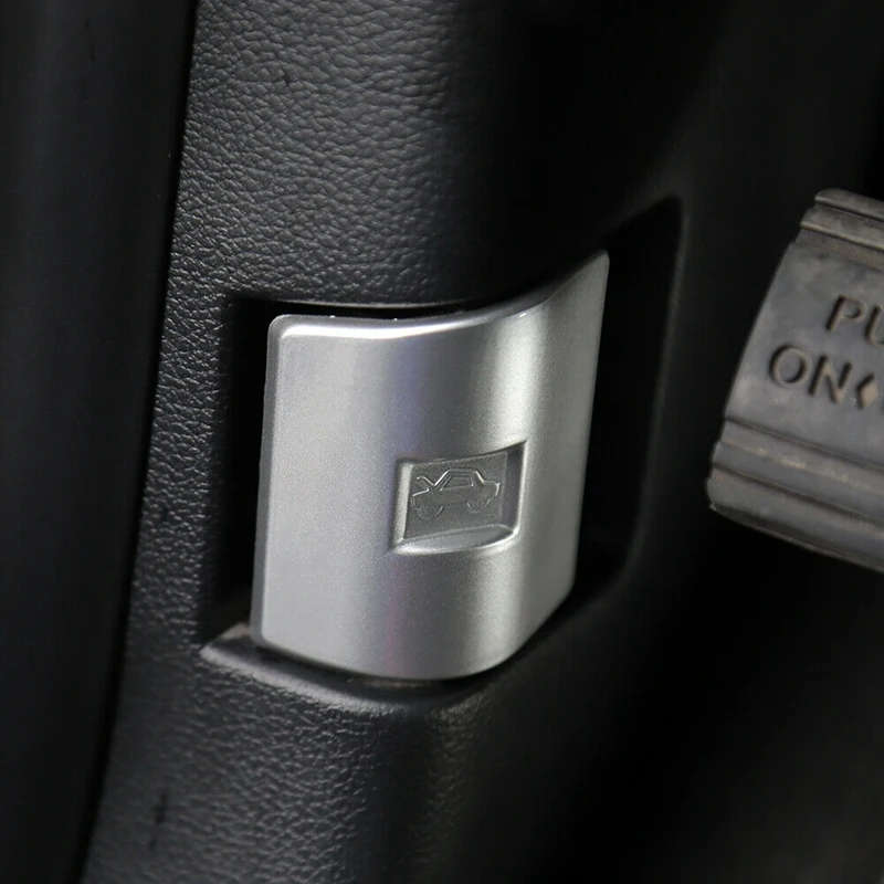 Car ABS Silver Engine Cover Switch Trim Decoration for Ford F-150 2015-2020