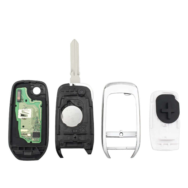 Remote Key Fob Flip For Renault Megane III Dacia Duster Kadjar Captur Symbol FSK 433Mhz 3 Buttons
