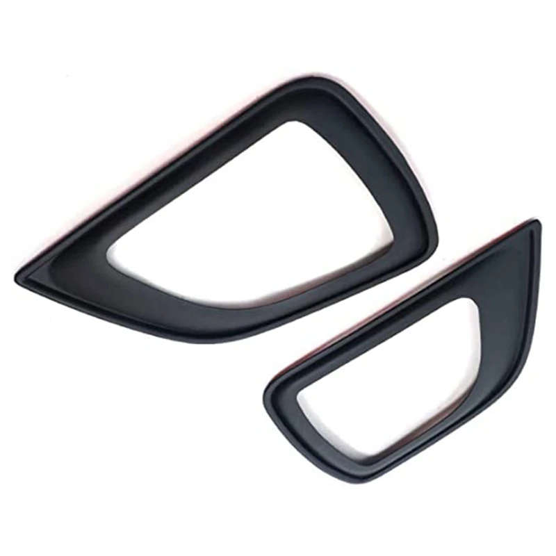 2Pcs Black Fog Lamp Frame Cover for Nissan NP300 Navara Frontier D23 4WD 2017 2018
