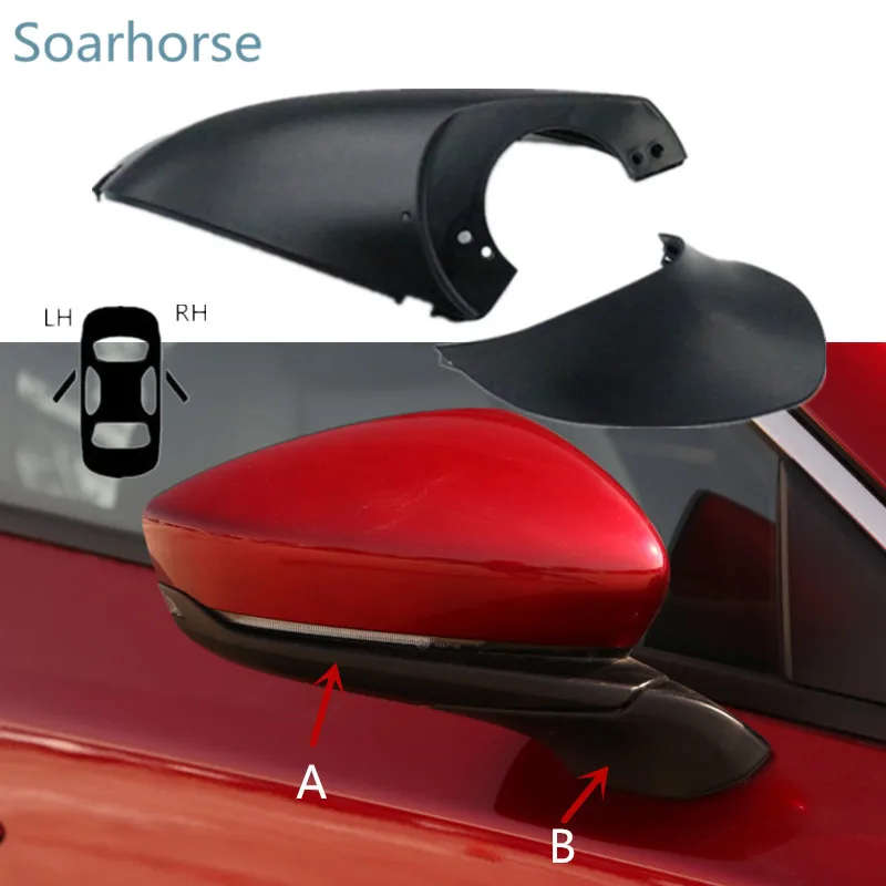 For Mazda 3 BP Axela Car Side Door Rearview Mirror Lower Cover Wing Mirror Shell housing Cap