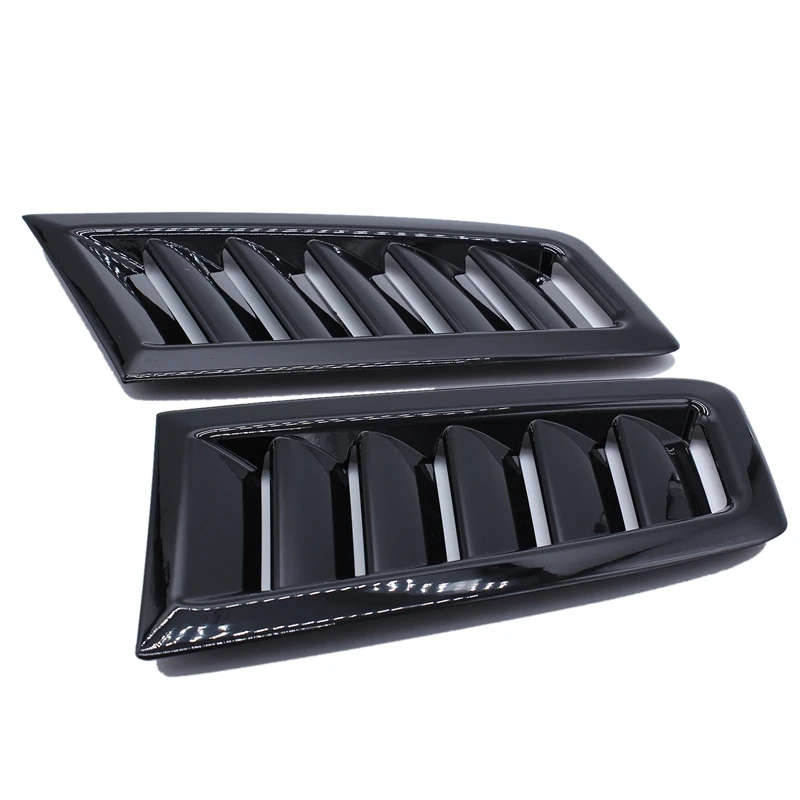 2Pcs Car Front Engine Hood Bonnet Vents Hood Air Outlet Louvers Spoiler Trim for Ford