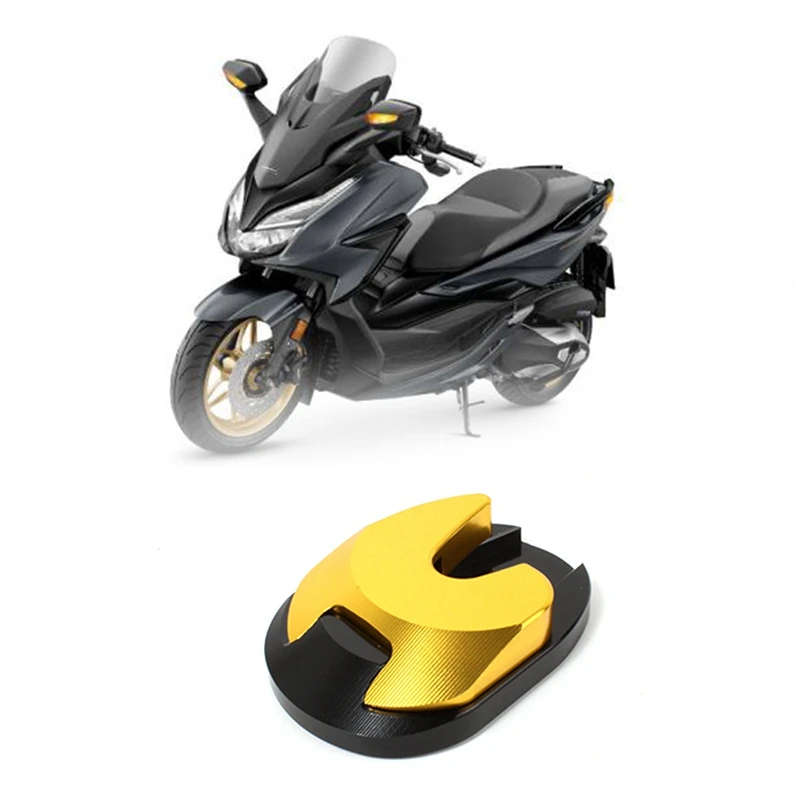 Motorcycle Kickstand Plate Side Stand Extension Plate Enlarger Pad for Honda Forza 350 NSS 350