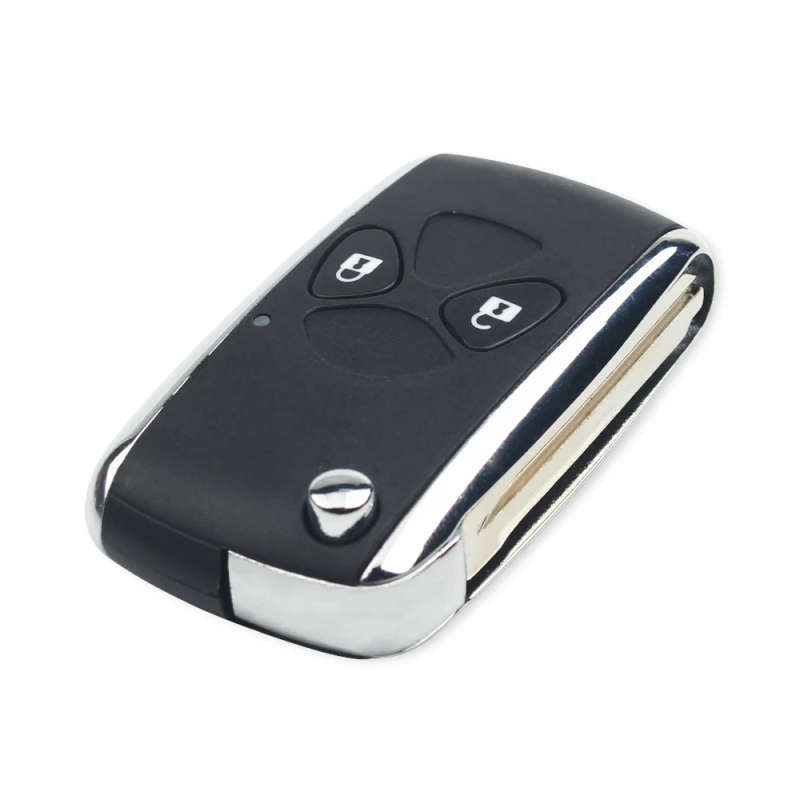 2 Button Flip Remote Key Fob Case For Toyota Camry Corolla Yaris Echo Prado Hilux