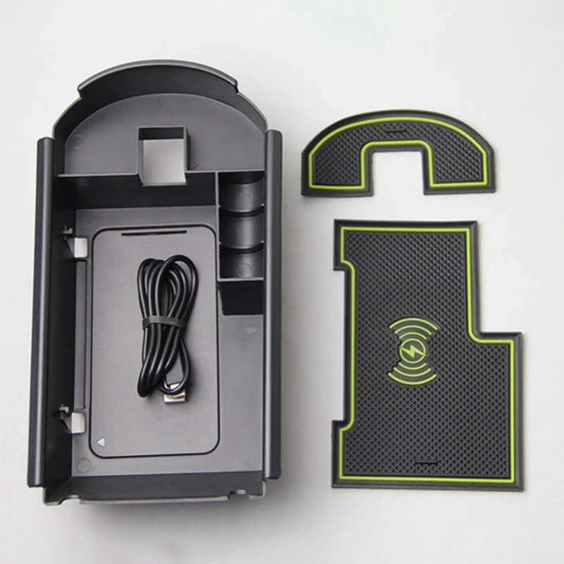 1Lot Mobile Phone Wireless Charging Central Armrest Storage Box for Toyota C-HR CHR C HR