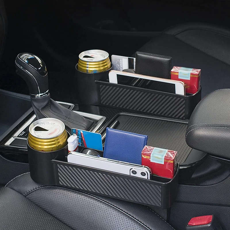 2-In-1 Car Seat Space Organizer Storage Pockets Auto Space Stowing Tidying