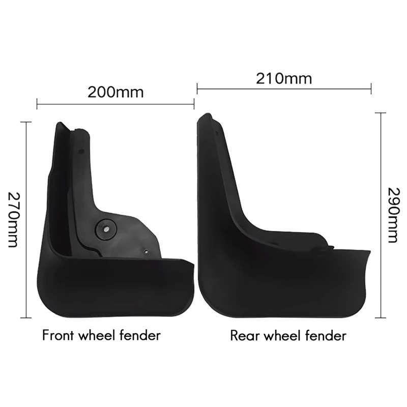 Front Rear Mudguards Kit Mud Flaps Splash Guards Fender Protector for Hyundai Tucson NX4