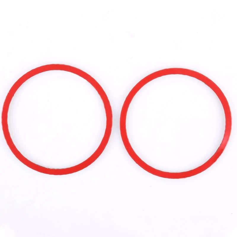 2 PCS Car Door Horn Trim Ring Decorative Sticker for Ford Mustang Auto Interior Accessories