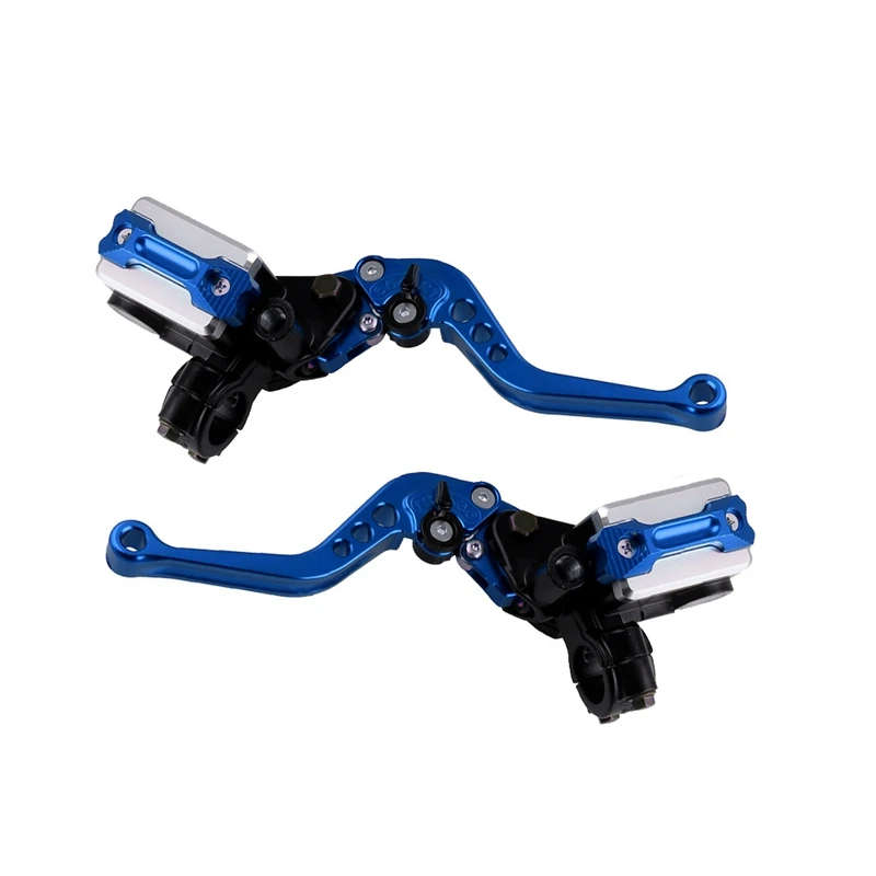 1Pair 22mm Motorcycle Roller Adjustment Brake Clutch Levers Handlebar Hydraulic Brake Pump