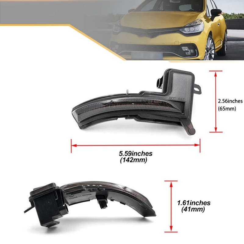 LED Dynamic Side Mirror Indicator Light for Nissan Micra Renault Captur Facelift Clio MK4