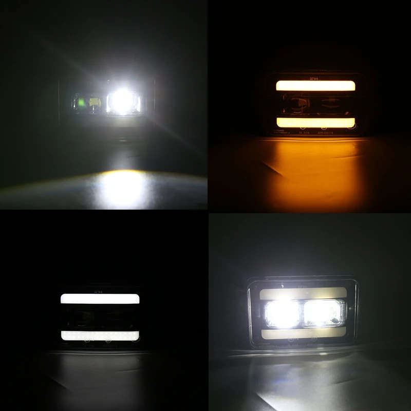 Led Headlight Turn Signal Light DRL Waterproof 20W 6500K head light lamp Hi/Lo Beam