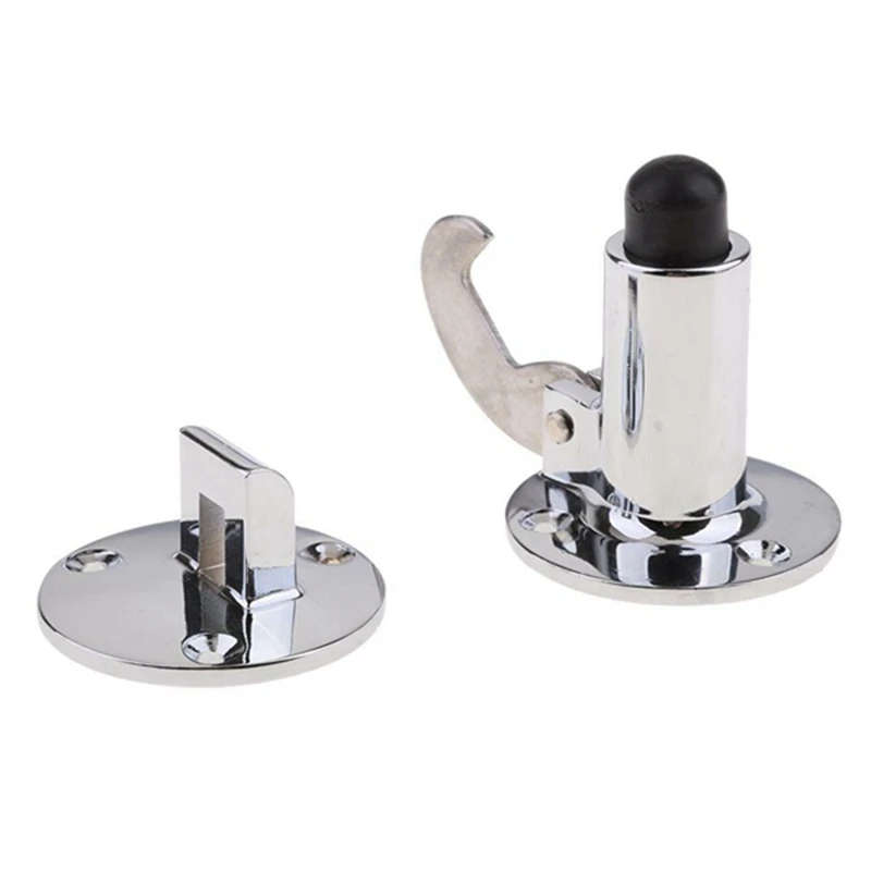 Heavy Duty 316 Stainless Steel Door Stop & Catch Marine Boat Door Hardware Ship Accessories