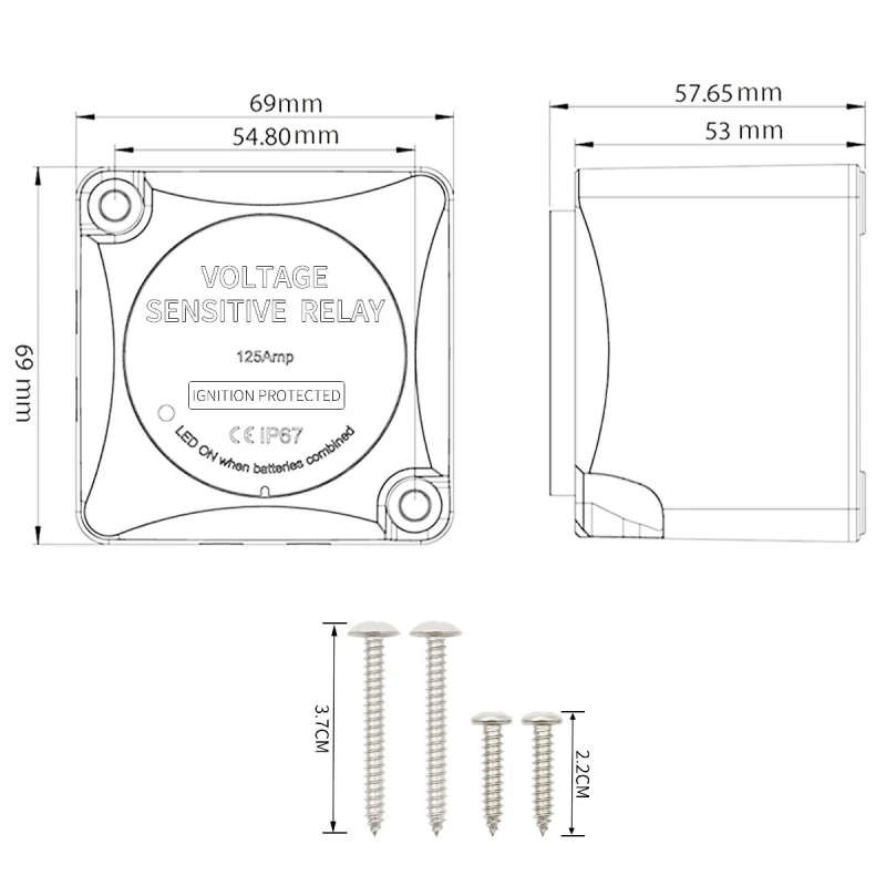 Housing Car Yacht Ship Dual Battery Isolator