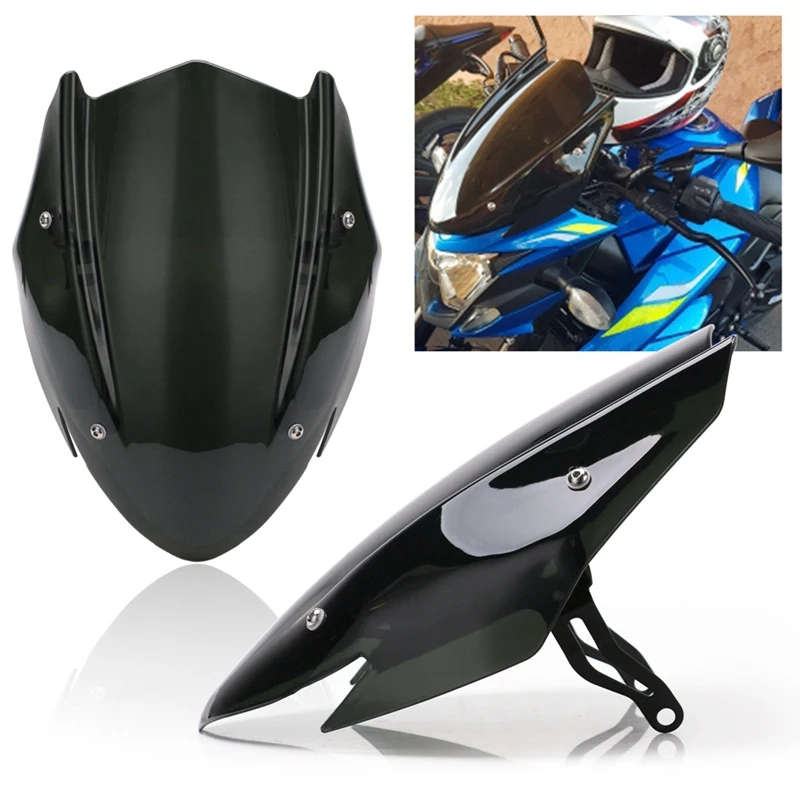 for Suzuki GSX-S750 GSXS750 GSXS 750 2017-2019 Windscreen Windshield Shield Screen