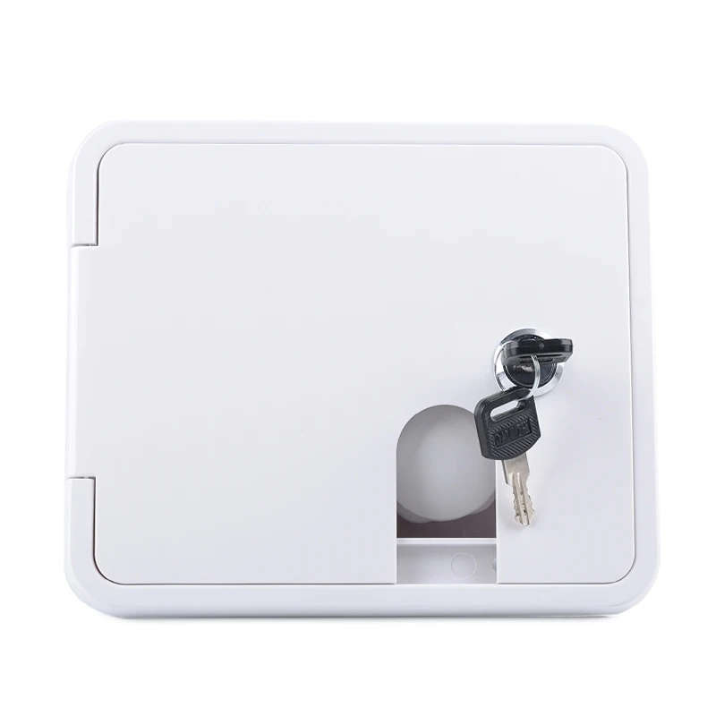 White Water Inlet Integrated Fill Dish Hatch Lock for RV Trailer Camper