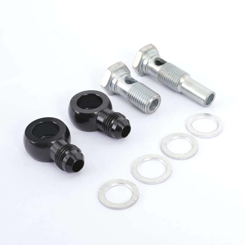 6AN x 1/4NPSM for 4L80E Universal Transmission Oil Cooler 90 Degree Fittings for 1997 to Mid