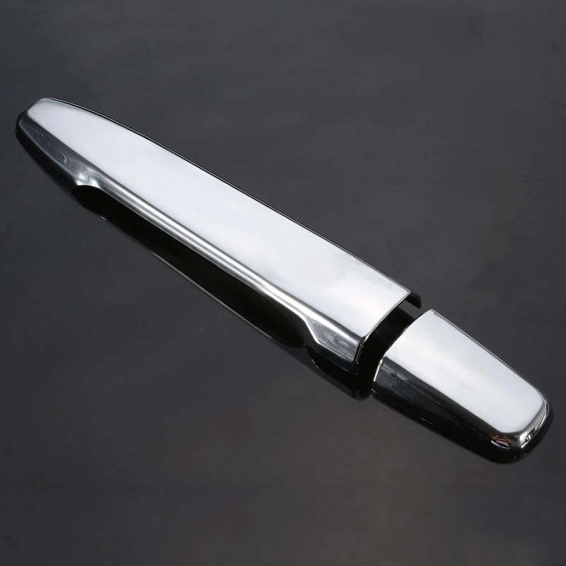 4PCS CHROME DOOR HANDLE COVER SMART KEY CAP FOR MITSUBISHI OUTLANDER 2013 -2016