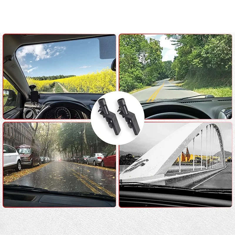 2PCS Front Windshield Washer Nozzles for 12-16 Honda CR-V/ 12-15 Honda Crosstour/11-13 Honda Accord