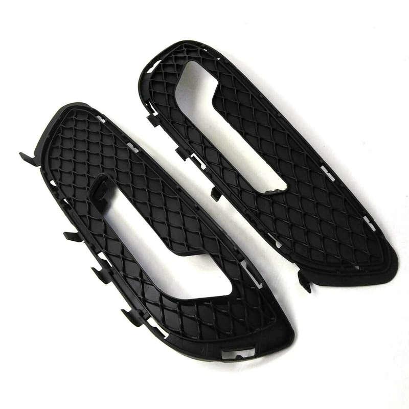 1 Pair Left Right Fog Light Lamp Grille Cover Fit for 10-13 Mercedes W212 E300/350