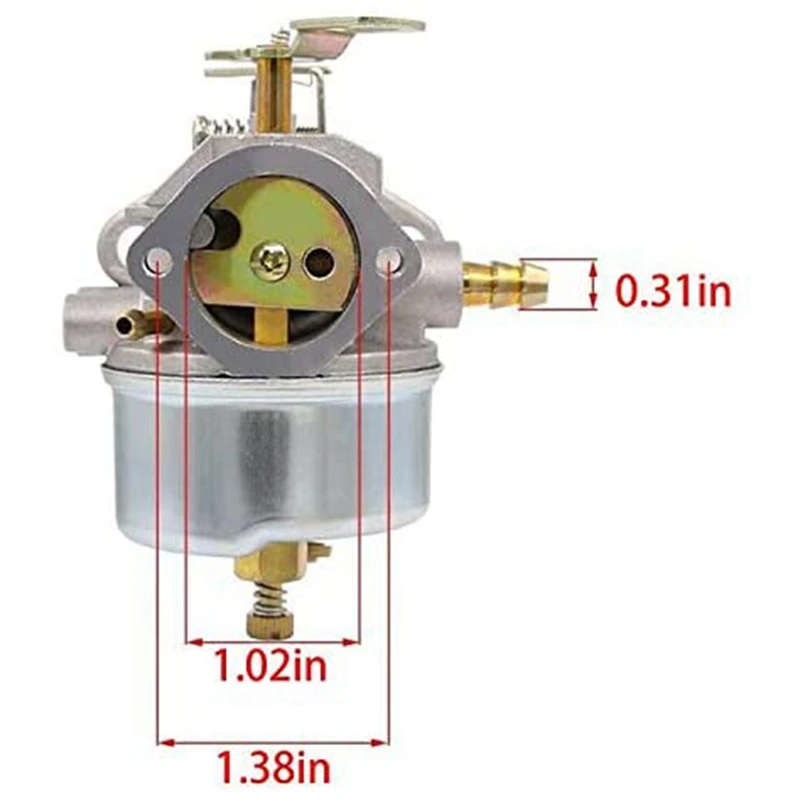 Adjustable Carburetor for Tecumseh 8HP 9HP 10HP Snow Blower Re 640349 640052 640054 640058 640058A