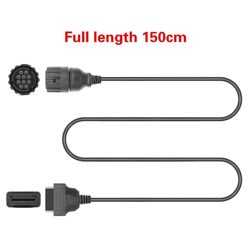 for ICOM D Cable Motorcycles 10 Pin Adaptor 10Pin to 16Pin OBD2 OBDII Diagnostic Cable