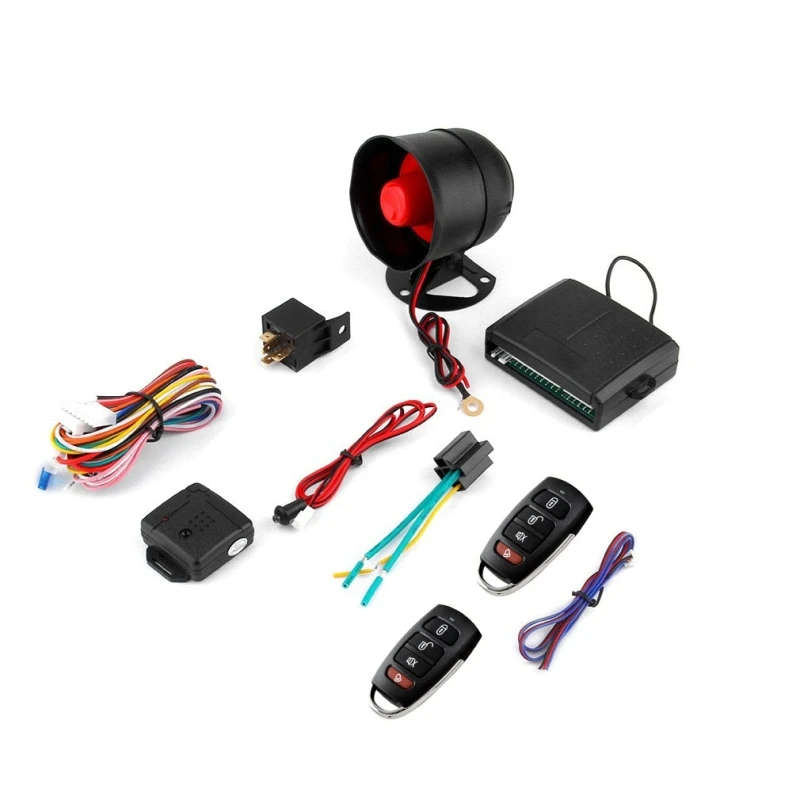 2 Set One-Way Car Anti-Theft Alarm Device Mobile Phone APP Control Remote Control Switch Lock