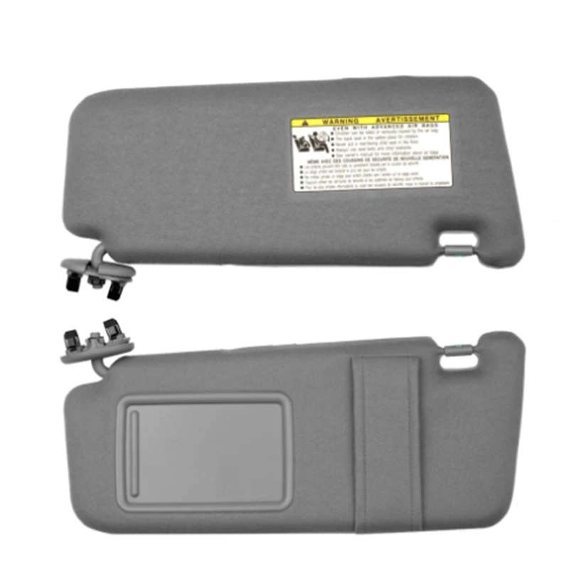 Gray Car Sun Visor Sunshade for Toyota Camry 2007-2011 Driver Passenger Side Right Left Organizer
