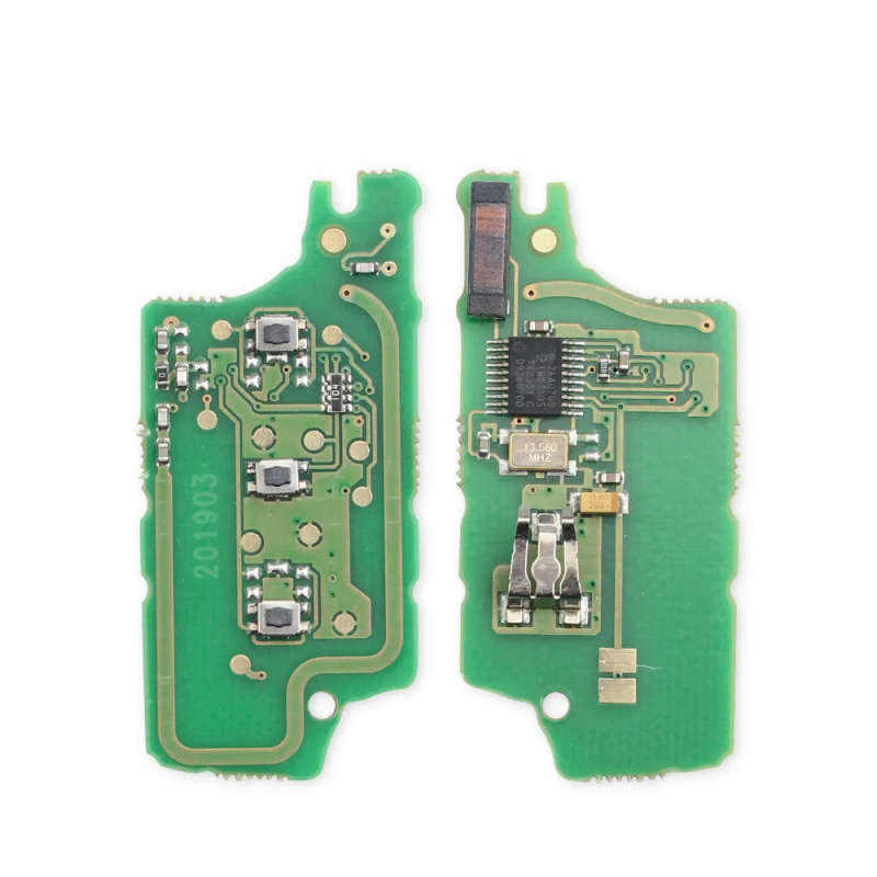 Complete Remote Car Flip Folding Key For Peugeot 307 407 308 607 433MHz Electronic ID46 Chip VA2