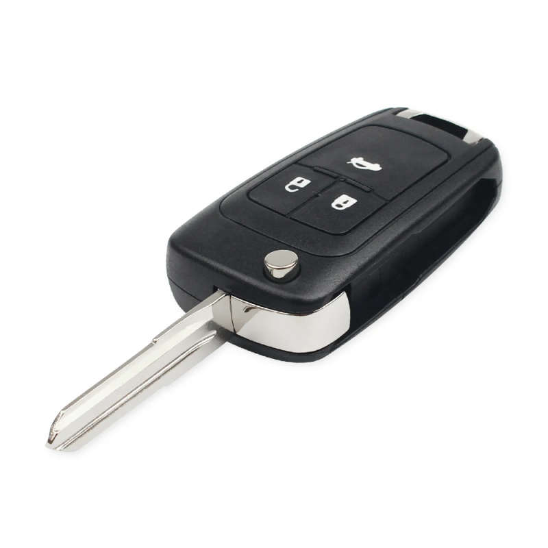 3 Buttons Remote Car Key Case Shell Fob For CHEVROLET Flip Folding Remote Key Right Blade