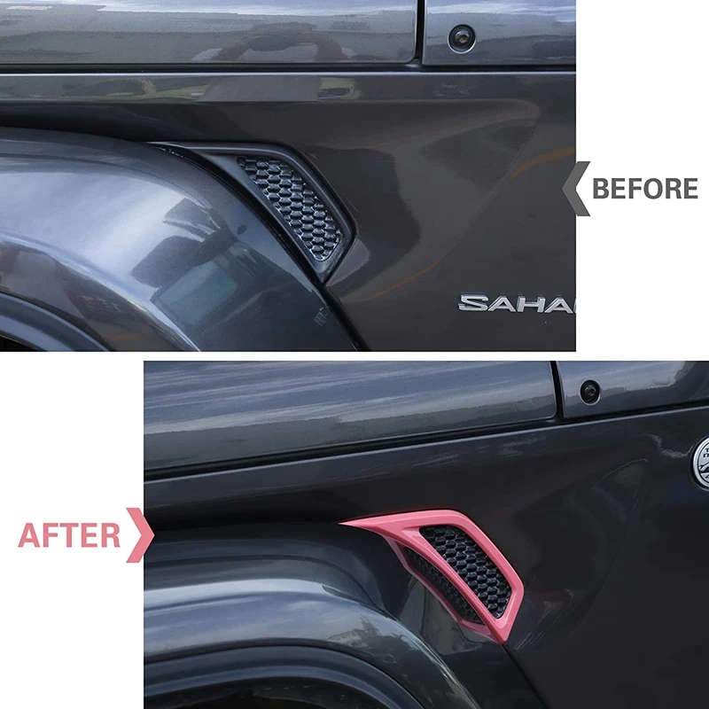 Car Wheel Eyebrow Side Air Conditioning Vent Outlet Cover Trim for Jeep Wrangler JL JLU