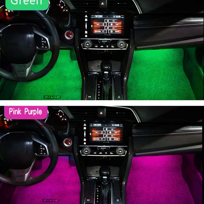 Car Atmosphere Light LED Ambient Foot Lights for Honda Civic Accord 10Th CRV RW 5Th 16-22