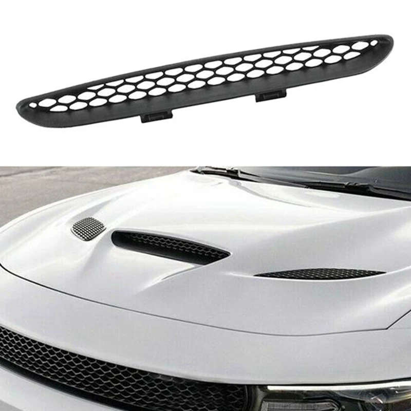 Car Front Hood Scoop Bezel Mesh Intake Grille Cover 68202462AD for DODGE Charger SRT Hellcat 2016-21