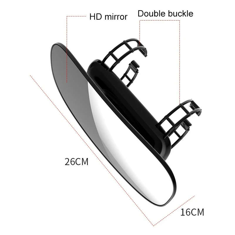 Car Sunshade Makeup Mirror Interior Baby Rearview Mirror