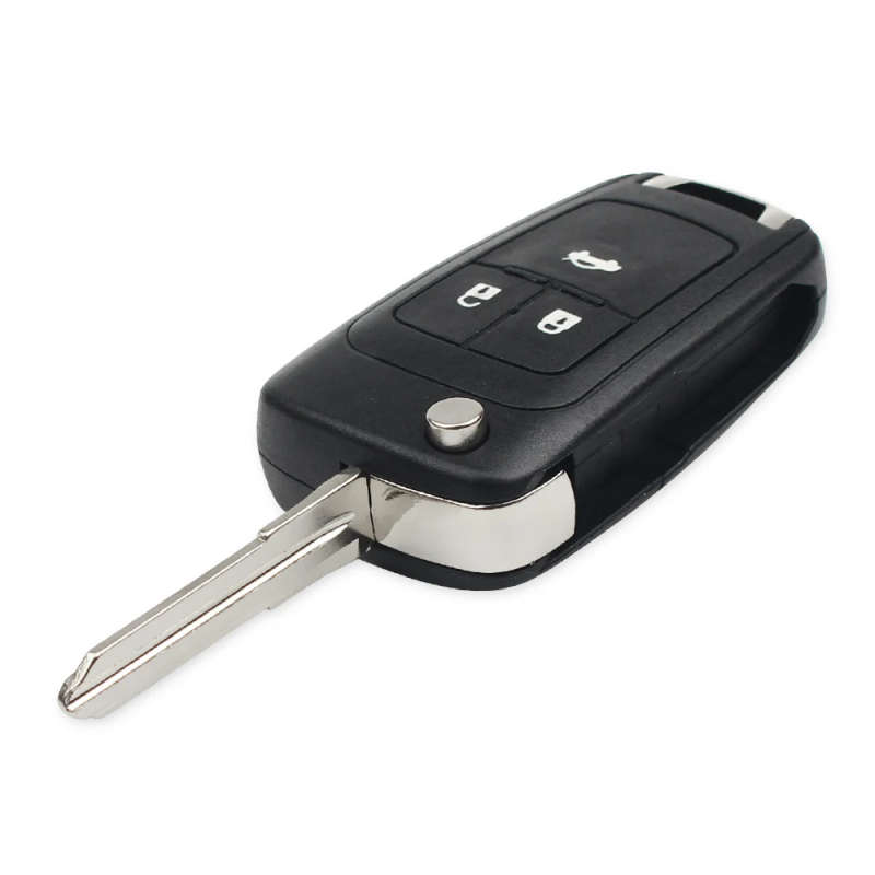 3 Buttons Flip Folding Key Shell for Chevrolet Cruze Aveo Remote Key Case Uncut Blank