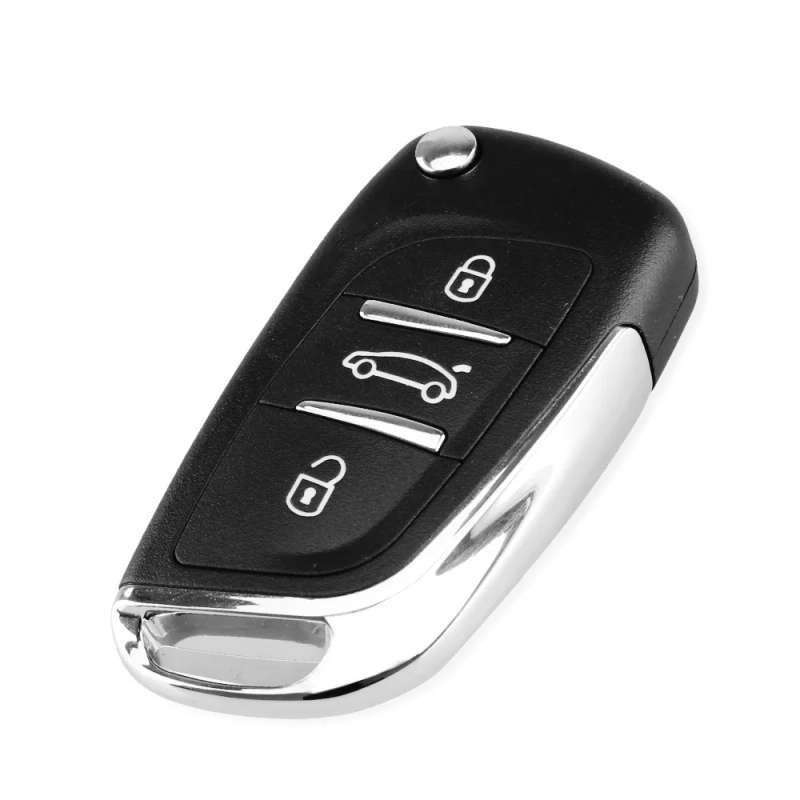 2/3 Buttons Modified Flip Car key For Peugeot Partner 307 308 407 408 3008 ASK/FSK 433MHz