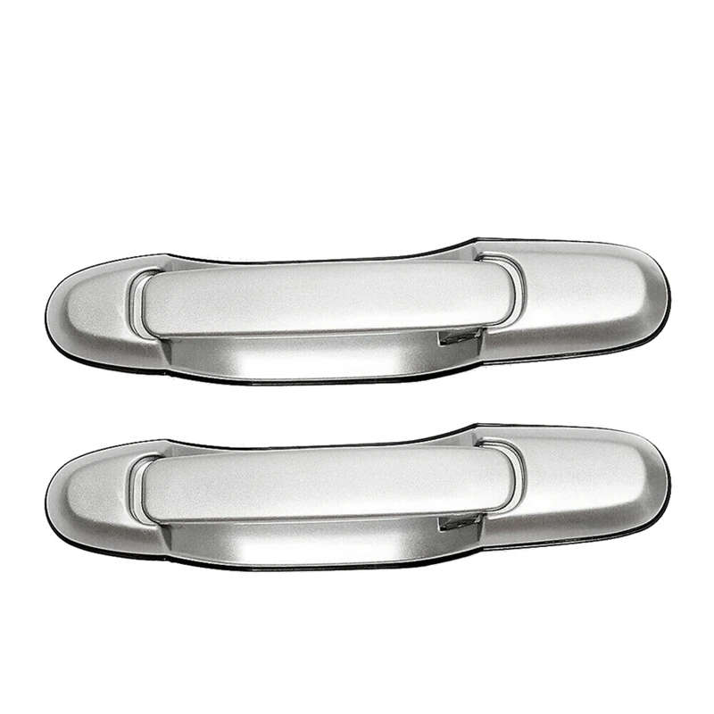 Front Rear Left Right Outside Exterior Door Handle Set of 4Pcs for 1998-2003 Toyota Sienna Silver