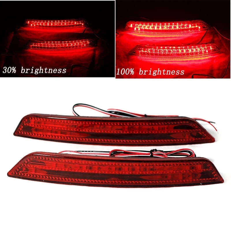 2Pcs Car LED Rear Bumper Reflector Light for Ford Mondeo Sedan Tail Brake Stop Car Light