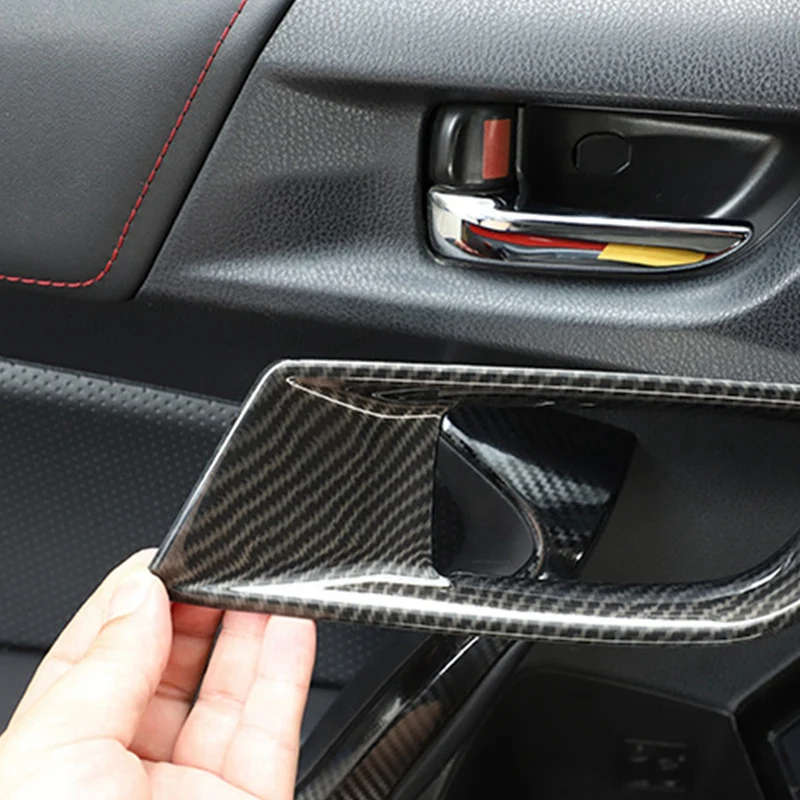 Car Door Inner Handle Bowl Decoration Cover Sticker for Toyota 86 Subaru BRZ 2012-2020